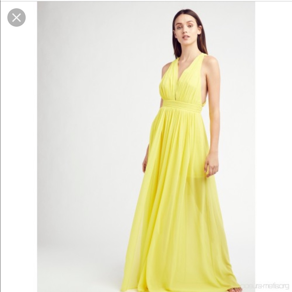 Free People Athena Gown, size 0, color yellow